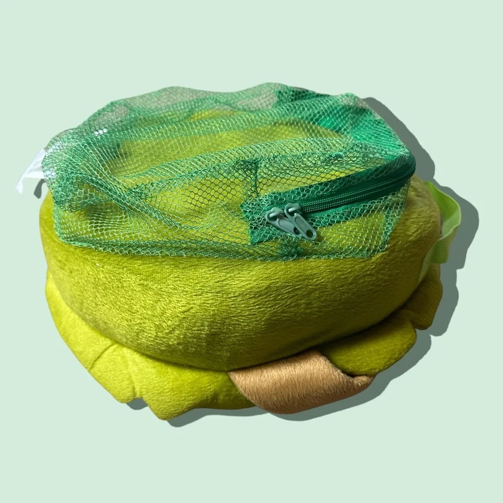 Vintage Teenage Mutant Ninja Turtles Soft Plush Pillow Book Bag Sleepover Toy